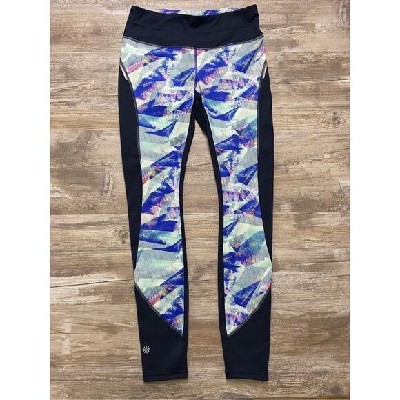 Athleta Pants - ATHLETA LUMINOUS YOGA LEGGING BLUE FULL LENGTH  Sz S